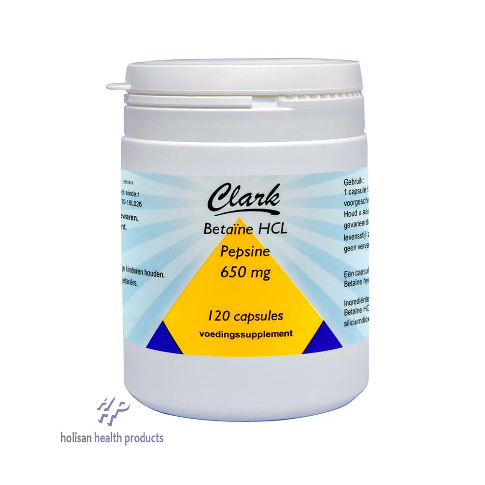 Afbeelding van Betaine HCL 650 mg - 120 capsules