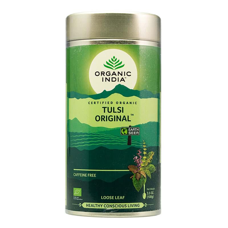 Afbeelding van Tulsi Basil Orginal Losse Thee BIO 100 g (OI)