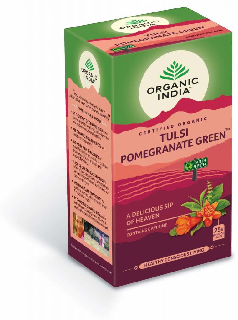Afbeelding van Tulsi Pomegranate Green Tea BIO 25 st. (OI)